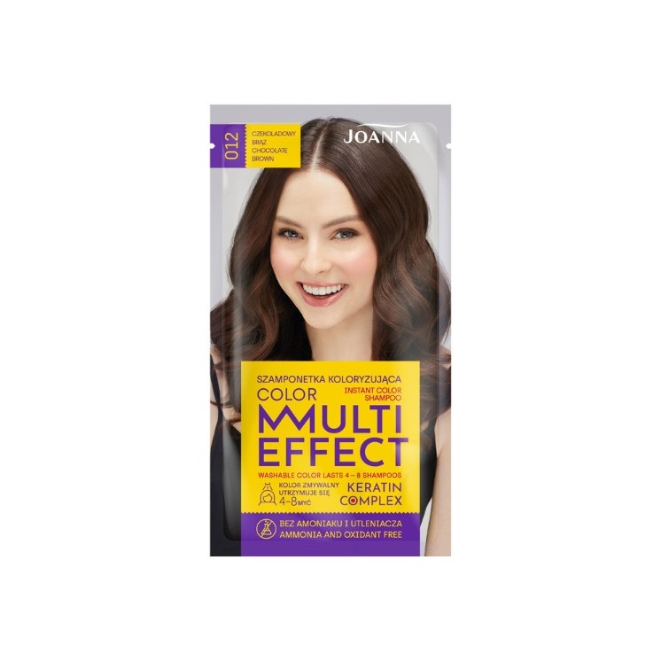 Шампунь для волосся Joanna Multi Effect Color Colouring /012/ Шоколадно-коричневий