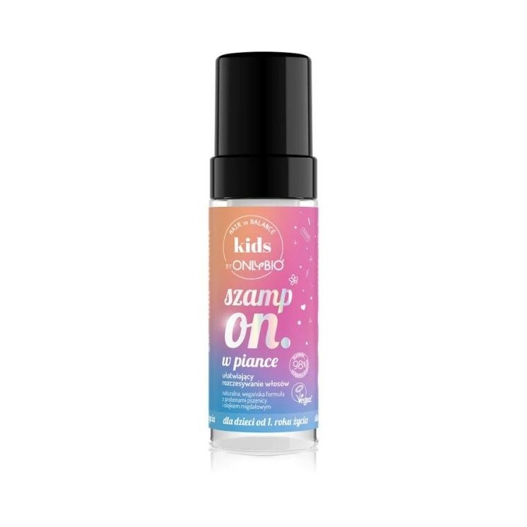 ONLYBIO Hair in Balance Kids Шампунь-пінка для легкого розчісування волосся 150 мл