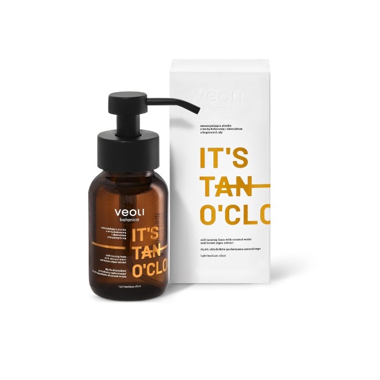Veoli Botanica It's Tan O'clock Zelfbruinende Schuim met Kokoswater en Bruin Algenextract 240 ml