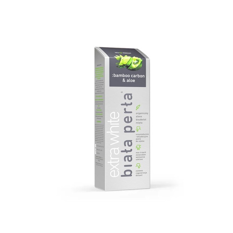 Biała Perła Extra White Зубна паста Bamboo Carbon & Aloe 75 мл