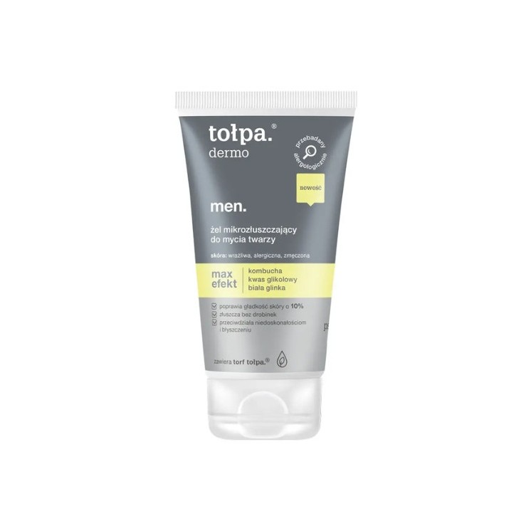 Tołpa Dermo Men . Max Effect Micro-exfoliating face wash gel 150 ml
