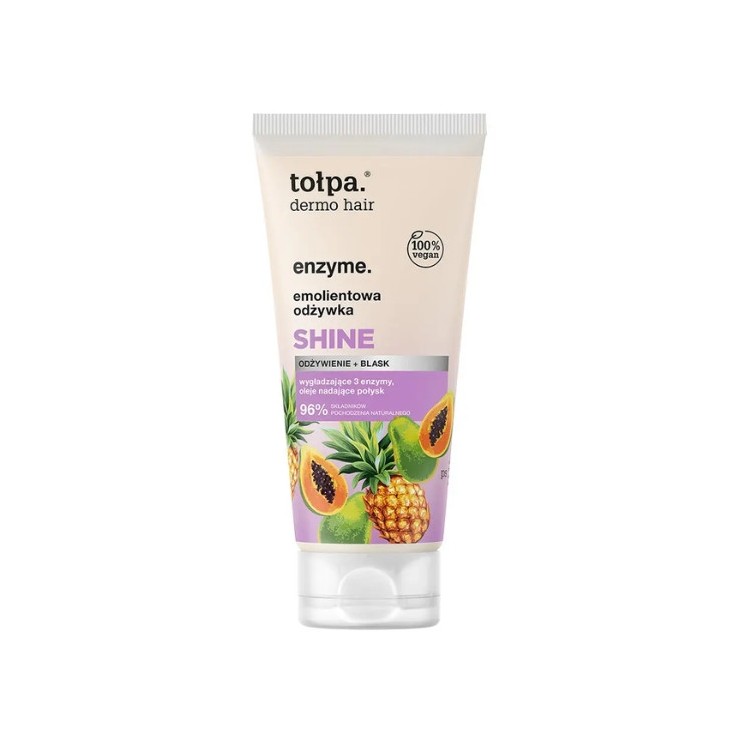 Фермент для волосся Tołpa Dermo . пом'якшувальний SHINE Conditioner 200 мл