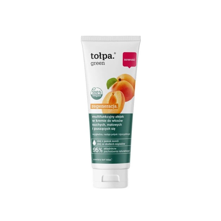 Tołpa Green Regeneration Multifunctional Oil-in-Cream for Dry, Dull, and si Hair 125 ml