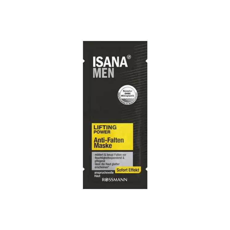 Isana Men lifting anti-rimpel gezichtsmasker 2 x 8 ml