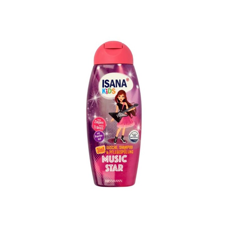 Isana Kids 3in1 Gel, Shampoo en Conditioner voor kinderhaar Magic Star 300 ml