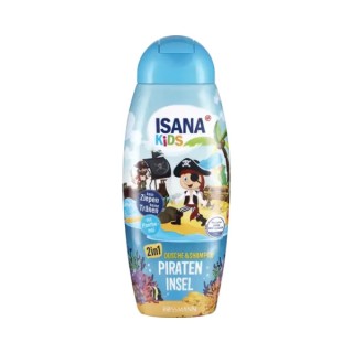 Isana Kids 2in1 Gel, Shampoo voor kinderhaar Pirateneiland 300 ml