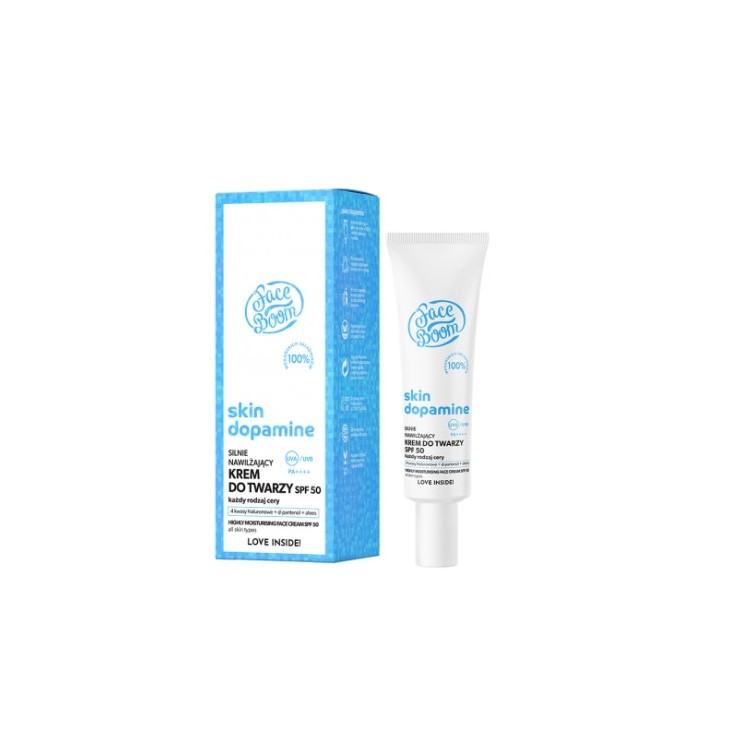 Сильно зволожуючий крем для обличчя FaceBoom Skin Dopamine SPF50 40 мл