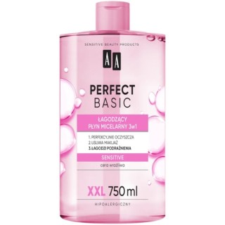 AA Perfect Basic заспокійливий міцелярний флюїд 3в1 Sensitive 750 мл