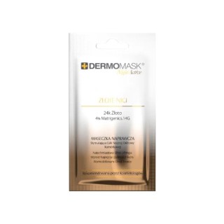 L'biotica Dermomask Night Acitve Відновлююча маска для обличчя Золоті нитки 12 мл