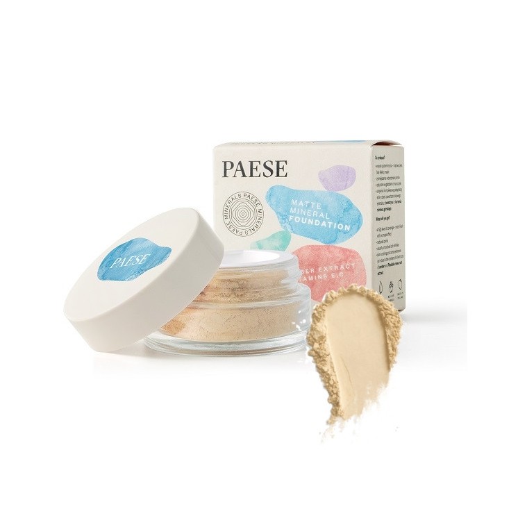 Основа Paese Minerals Mattifying Covering Foundation /101W/ Beige 7 г