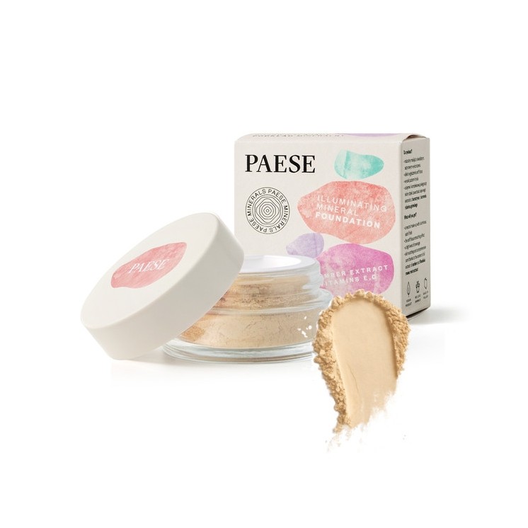 Paese Minerals Illuminating Mineral Foundation /201W/ Beige 7 gr