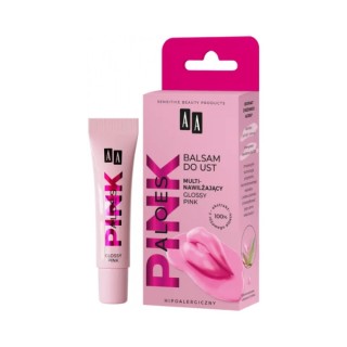 AA Aloe Pink multi-moisturizing lip balm Glossy Pink 10 g
