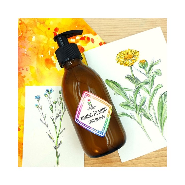 Nowa Kosmetyka creamy face wash gel "Clean as gold" 200 ml