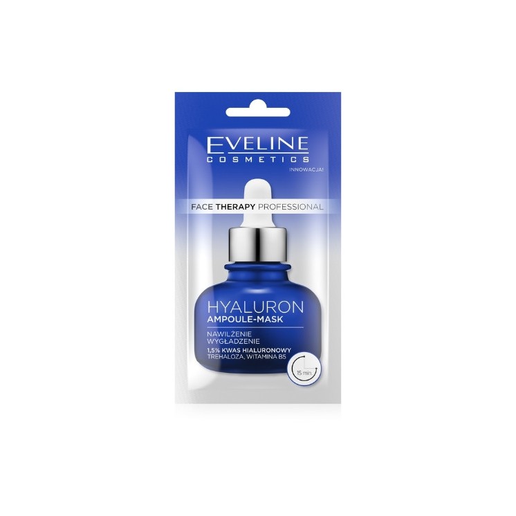 Eveline Face Therapy Professional Маска-ампула для обличчя з гіалуроновою кислотою 8 мл