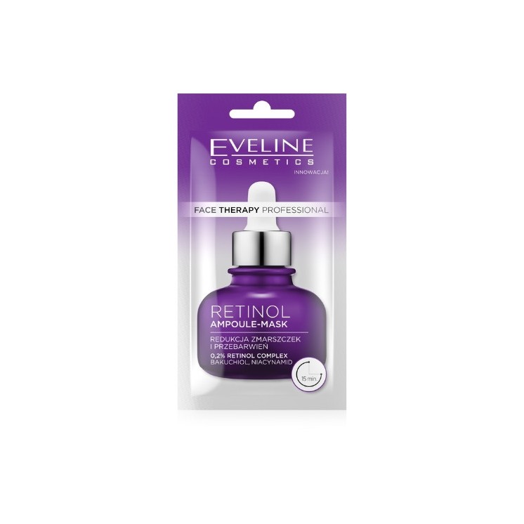 Eveline Face Therapy Professional Маска-ампула для обличчя з ретинолом 8 мл