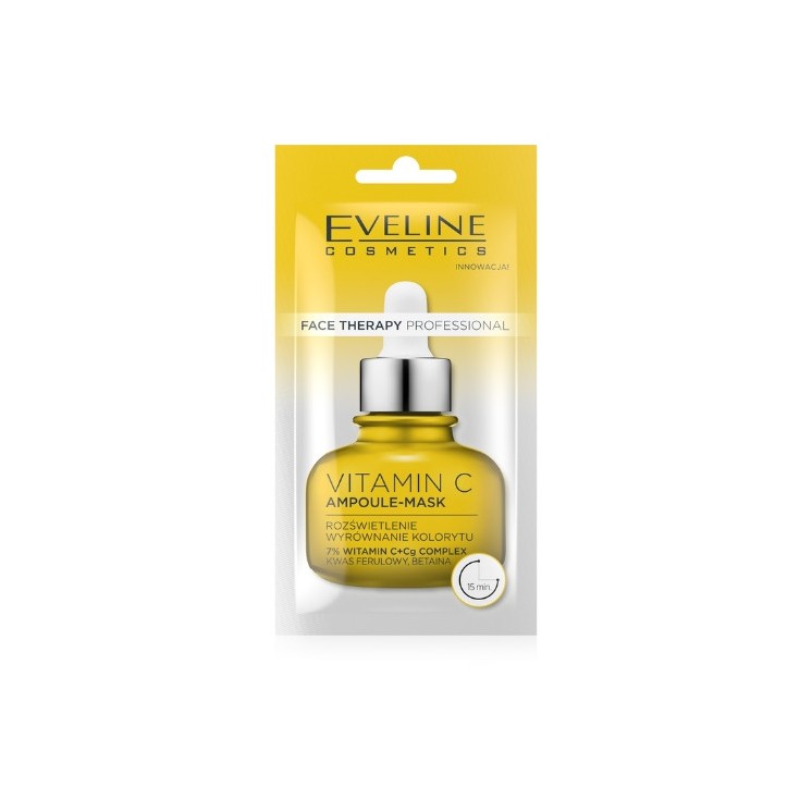 Eveline Face Therapy Professional Маска-ампула для обличчя з вітаміном С 8 мл