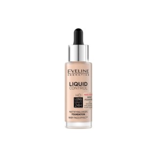 Fond de teint liquide Eveline en flacon compte-gouttes /002/ Soft Porcelain 32 ml