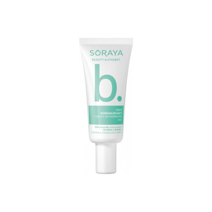 Крем для обличчя Soraya Beauty Alphabet B + Вітамінна Serum 2в1 30 мл