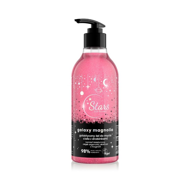 Stars from The Stars Galaxy Magnolia galactic body wash gel with particles 400 ml