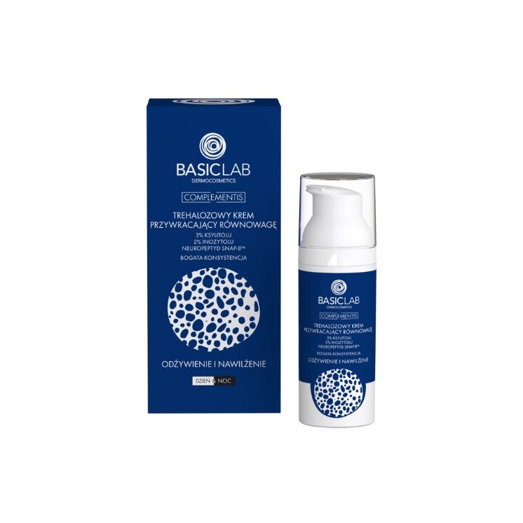 BasicLab Complementis Trehalose Balancing Face Cream 3% Xylitol насиченої консистенції 50 мл