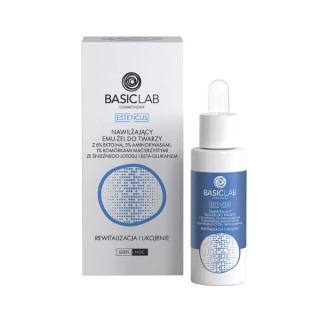 BasicLab Esteticus Moisturizing Face Emu-Gel with 6% Ectoine and Snow Lotus Stem Cells 30 ml