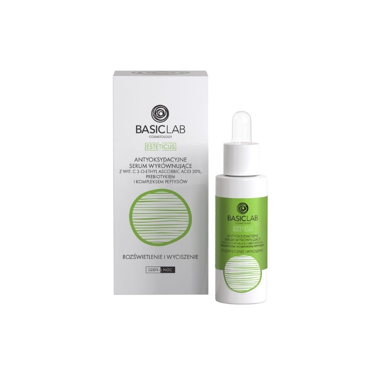 Антиоксидантна балансуюча Serum для обличчя BasicLab Esteticus з 20% вітаміну С 30 мл