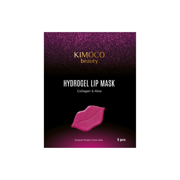 Kimoco Beauty hydro гелева зволожуюча маска для губ 5 шт