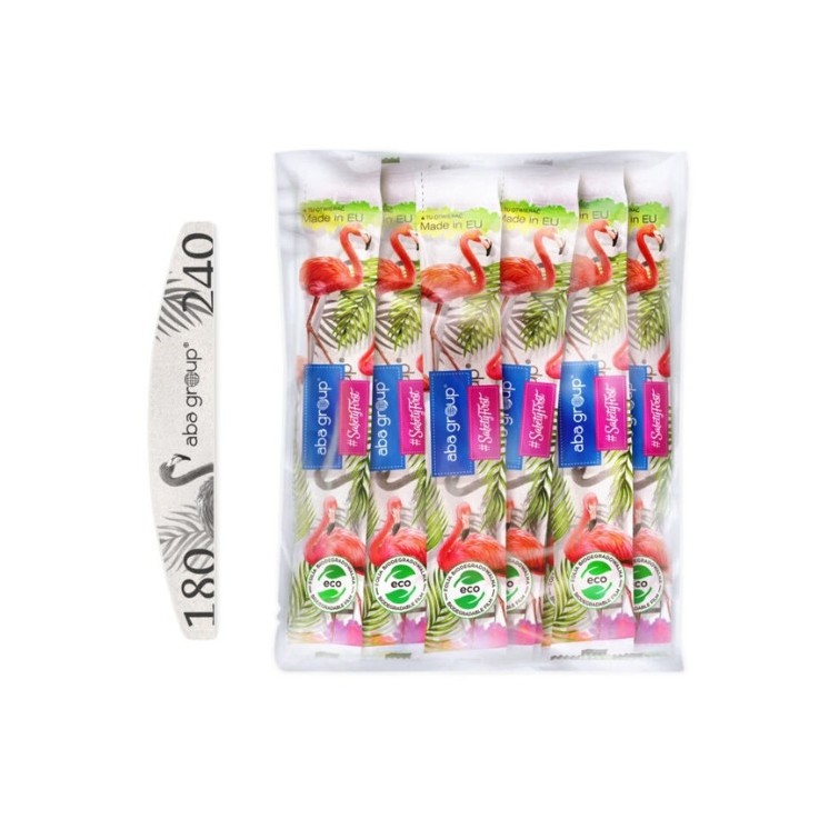 Aba Group Safe Package Nail file crescent Standard Flaming 180/240 25 pieces