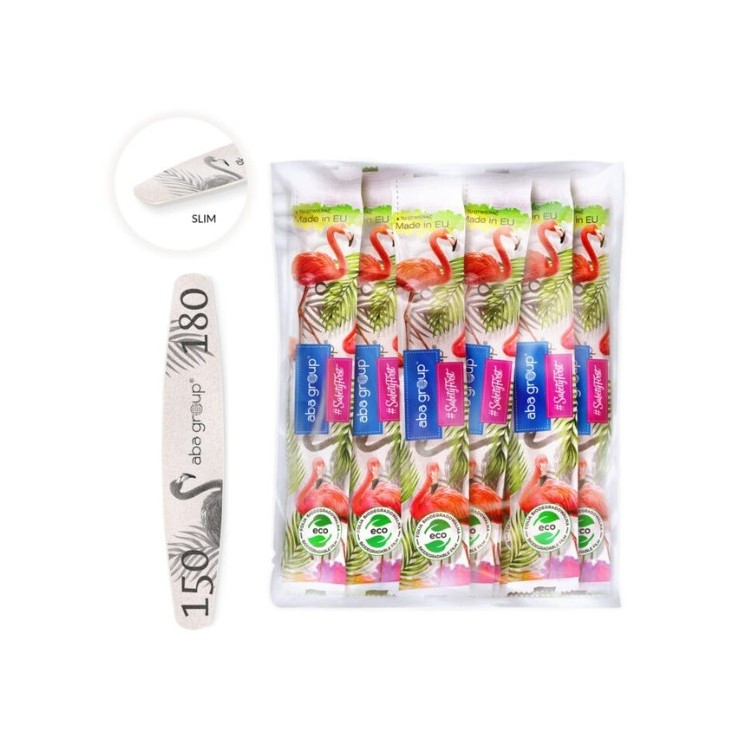 Aba Group Safe Pakket Ellips Nagelvijl Slim Flaming 150/180 25 Stuks
