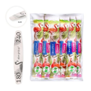 Пилка для нігтів Aba Group Safe Package Ellipse Slim Flaming 180/240 25 шт.