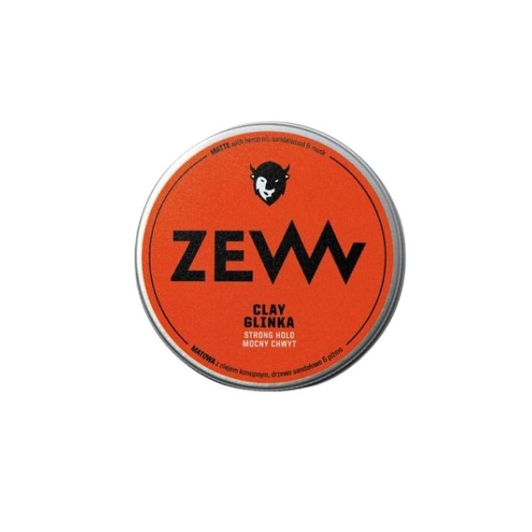 Zew for Men Clay for men's hair with Hemp Oil Strong Hold 100 ml