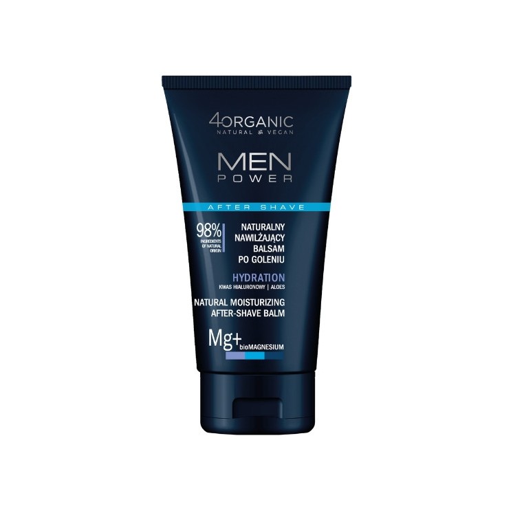 4Organic Men Power Natural Hydration бальзам після гоління для чоловіків 150 мл