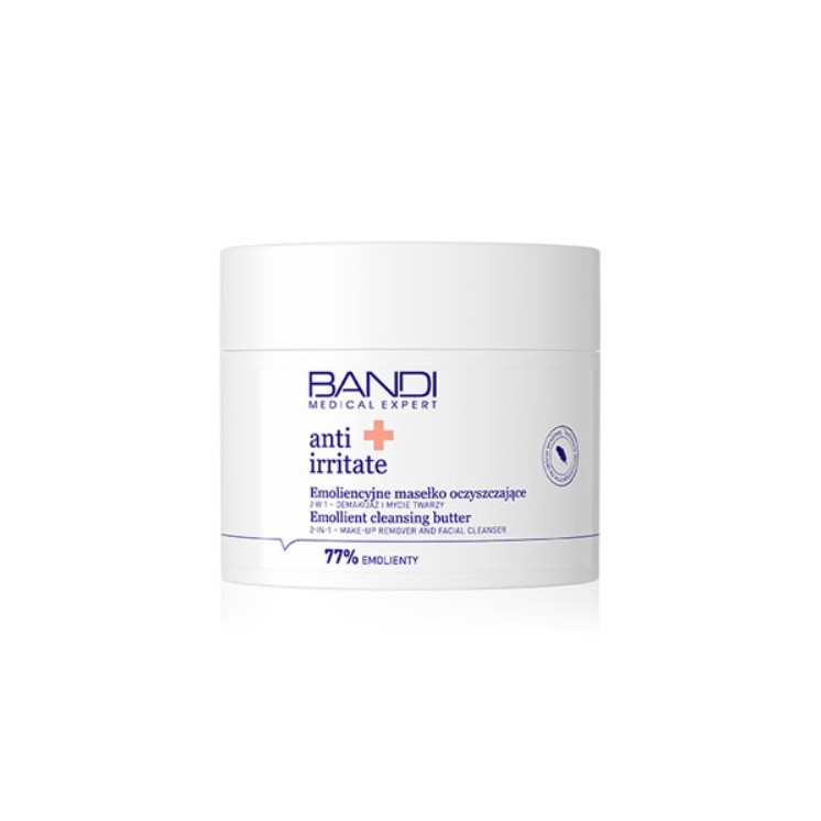 Beurre nettoyant émollient anti-irritant 2 en 1 Bandi Medical Expert pour le démaquillage et le nettoyage du visage 90 ml