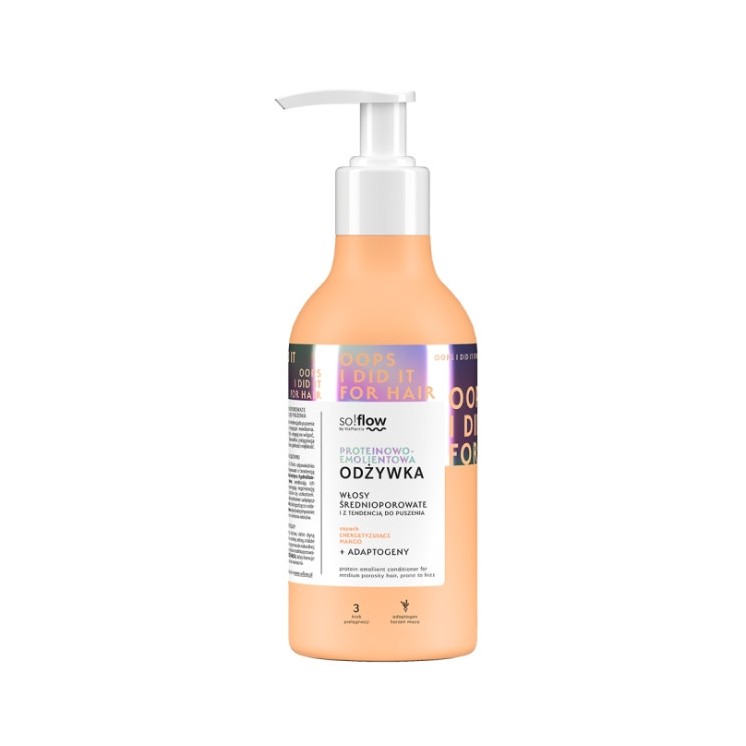 Vis Plantis so!flow Eiwitverzachtende Conditioner voor medium poreus haar met neiging tot kroezen 400 ml