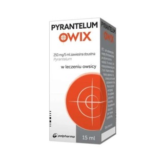Pyrantelum Owix orale suspensie voor de behandeling van enterobiasis 15 ml