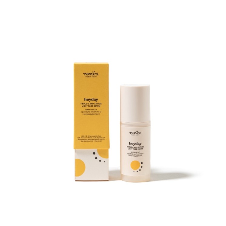 Легка Serum для обличчя Resibo Heyday з потрійним вітаміном С і антиоксидантами 30 мл