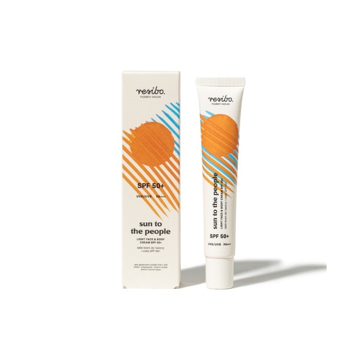 Resibo Sun to the People легкий крем для обличчя та тіла SPF50 + 50 мл