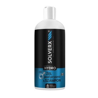 Solverx for Men Hydro 2in1 Gel & Shampoo для чоловіків зволожуючий 400 мл