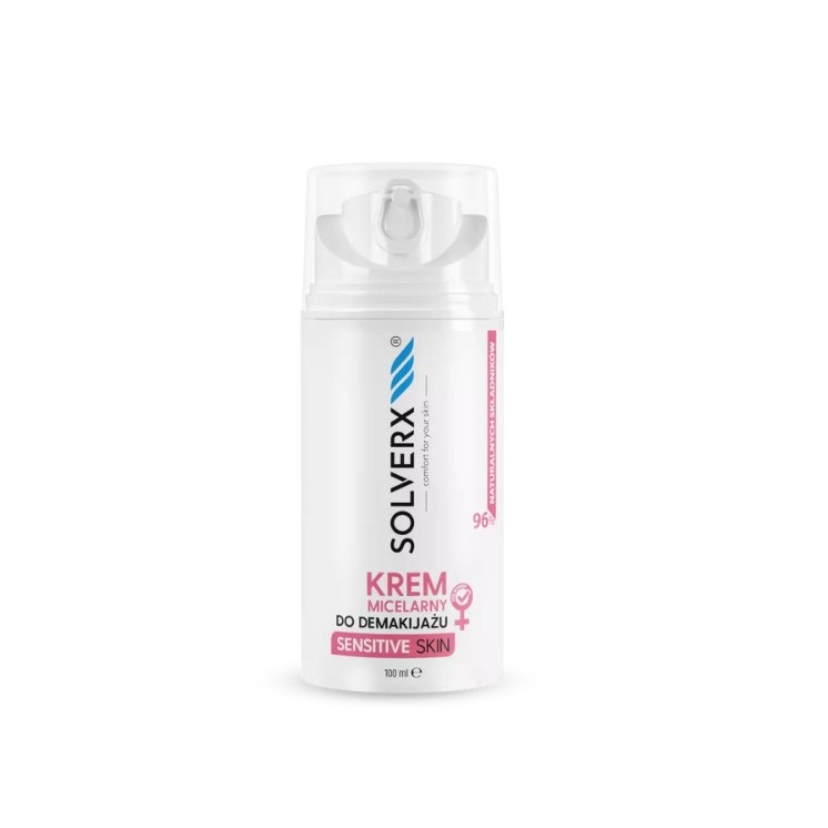 Solverx Sensitive Skin Micellaire crème voor het wassen en verwijderen van make-up 100 ml