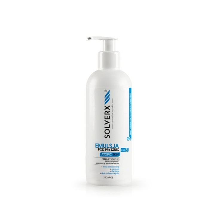 Solverx Atopic Skin Emulsja pod prysznic dla skóry atopowej 250 ml