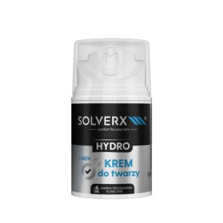 Крем для обличчя Solverx for Men Hydro Moisturizing для чоловіків 50 мл