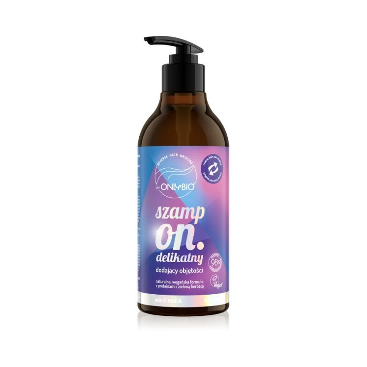 Шампунь ONLYBIO Reverse Washing Hair, делікатний і додає об'єм, 400 мл
