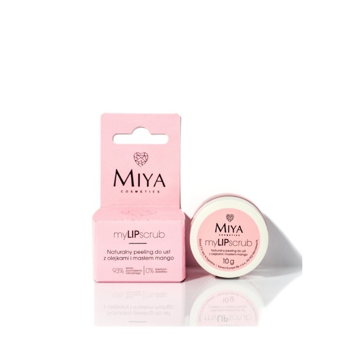 Miya Cosmetics myLIPscrub natuurlijke Peeling met oliën en Mango 10 gMiya