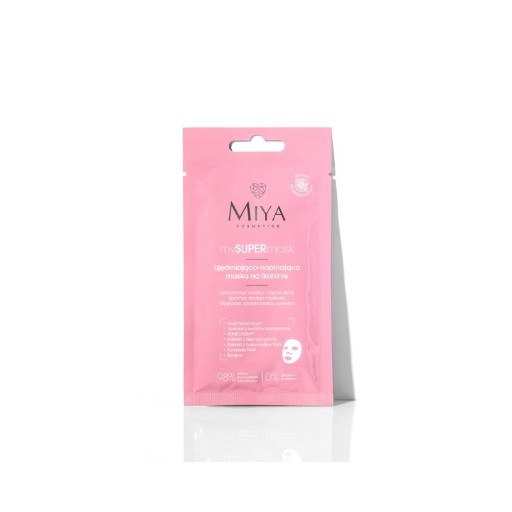 Miya Cosmetics mySUPERmask ujędrniająco-napinająca Maska do twarzy w tkaninie 1 sztuka