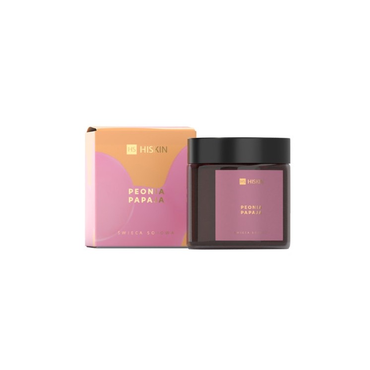 HiSkin Świeca Sojowa Peonia Papaja 100 ml