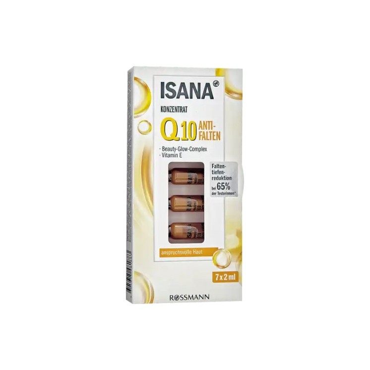 Isana Q10 Anti-rimpel gezichtsconcentraat in ampullen 7 x 2 ml