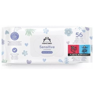 Серветки вологі Mama Bear Sensitive Baby 56 шт