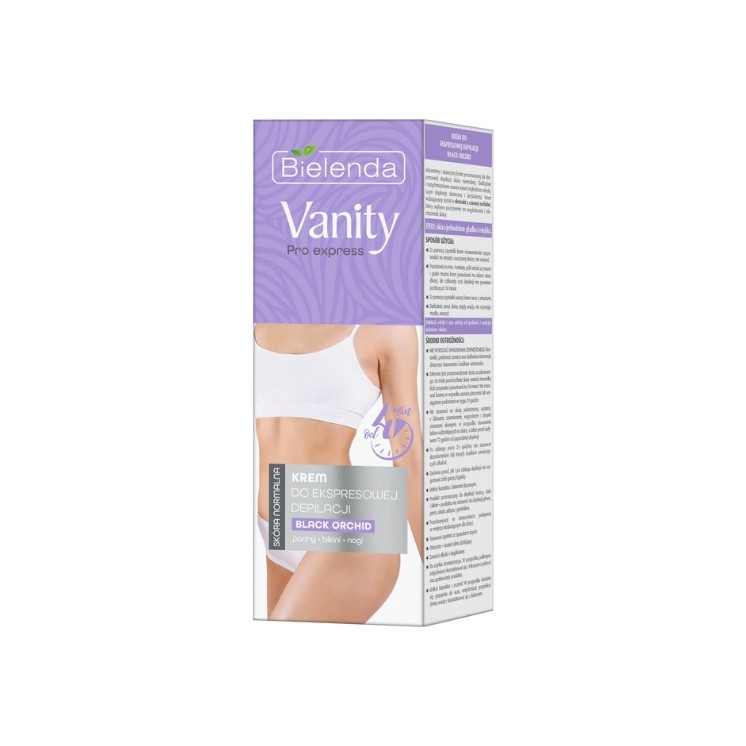 Bielenda Vanity Pro Express Cream voor snelle ontharing van het lichaam Black Orchid 75 ml