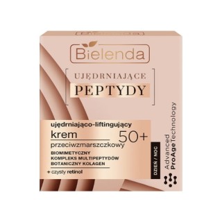 Bielenda Ujędrniające Peptydy Verstevigende en liftende gezichtscrème 50+ 50 ml