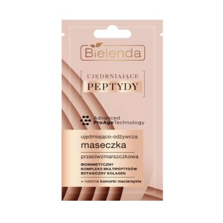 Bielenda Ujędrniające Peptydy Поживна та зміцнююча маска для обличчя 8 г